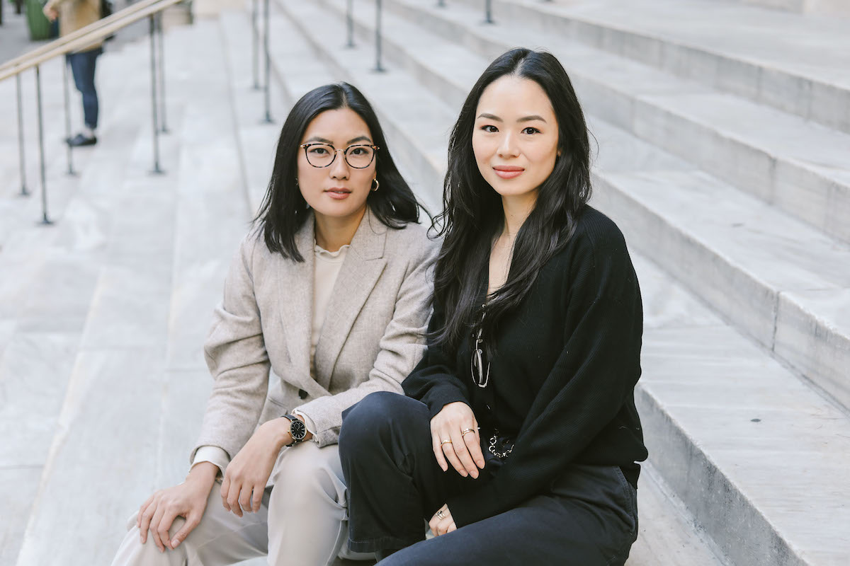 Image of Florence Shin, left, and Athina Wang, right